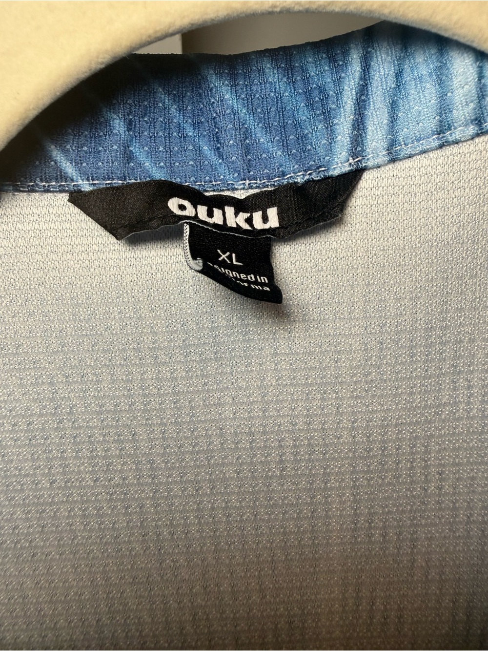 Ouku XL Light Blue Button-Up Shirt